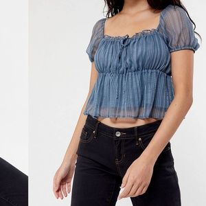Pacsun Babydoll Ruffle Top